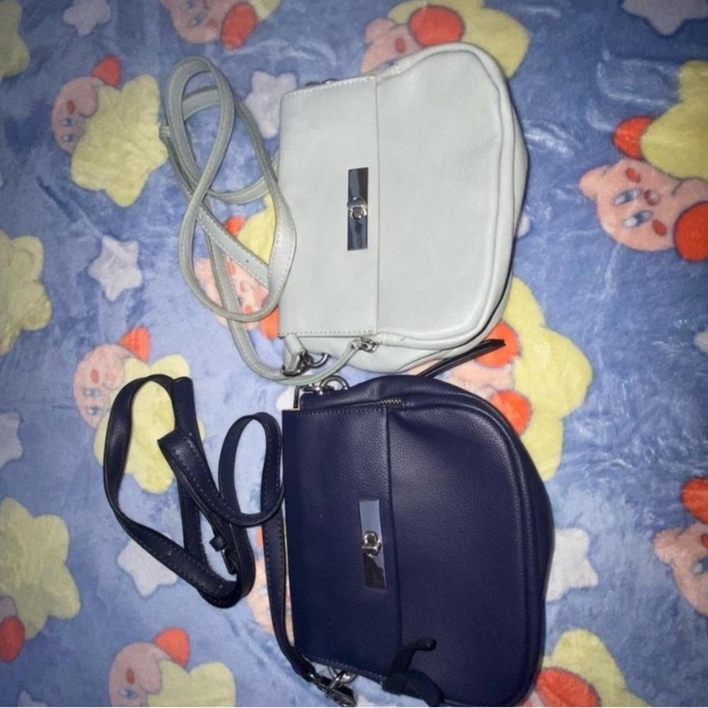 Kate Spade White and Navy Crossbody Bags
